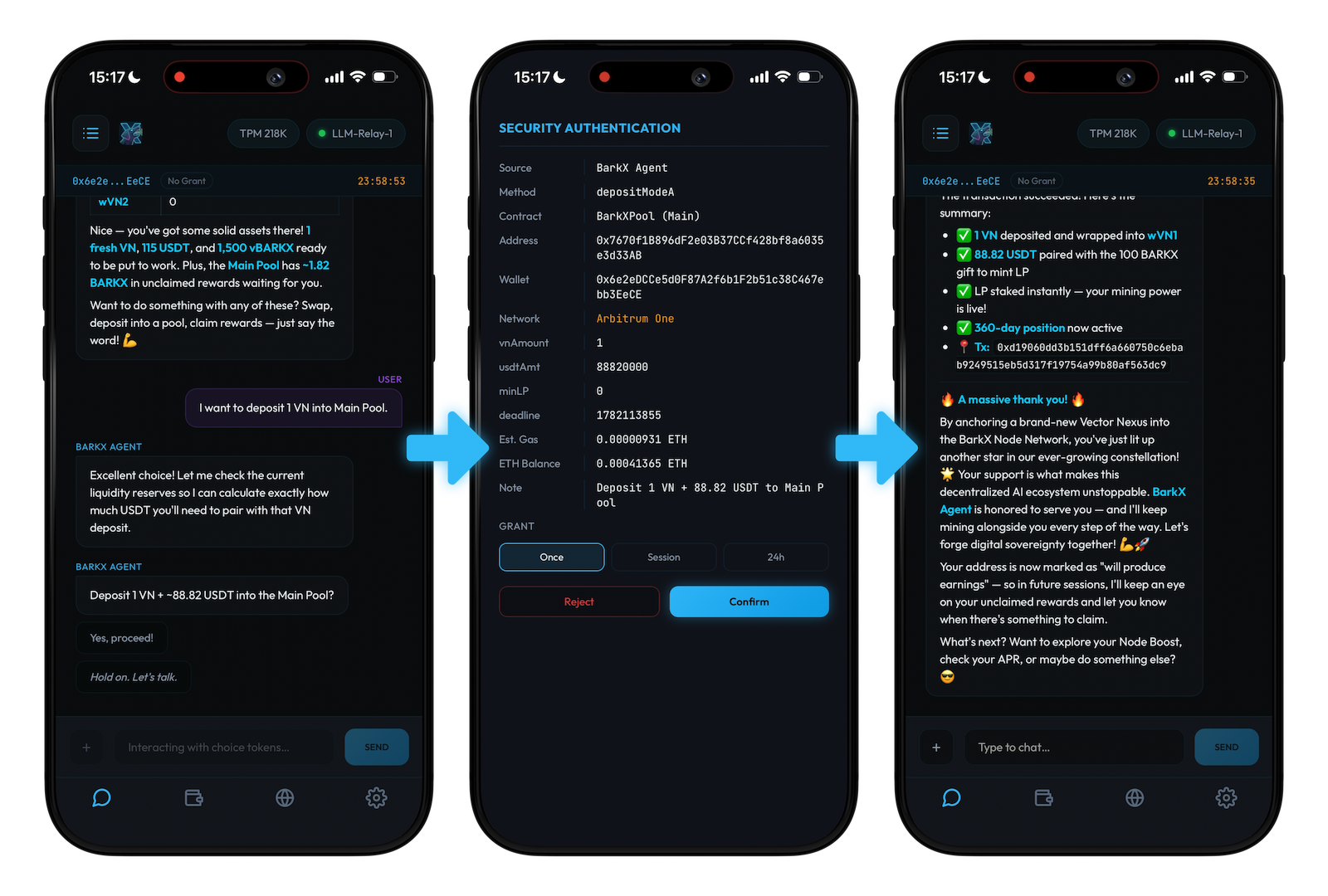 Chat Approve Done Interface Showcase